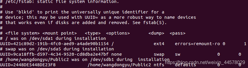 Ubuntu硬盘的挂载（临时、永久挂载）
